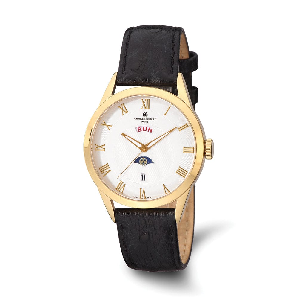 Lovely Rita's Watch Charles Hubert Classic SS Yellow White Dial with Day and Date Watch