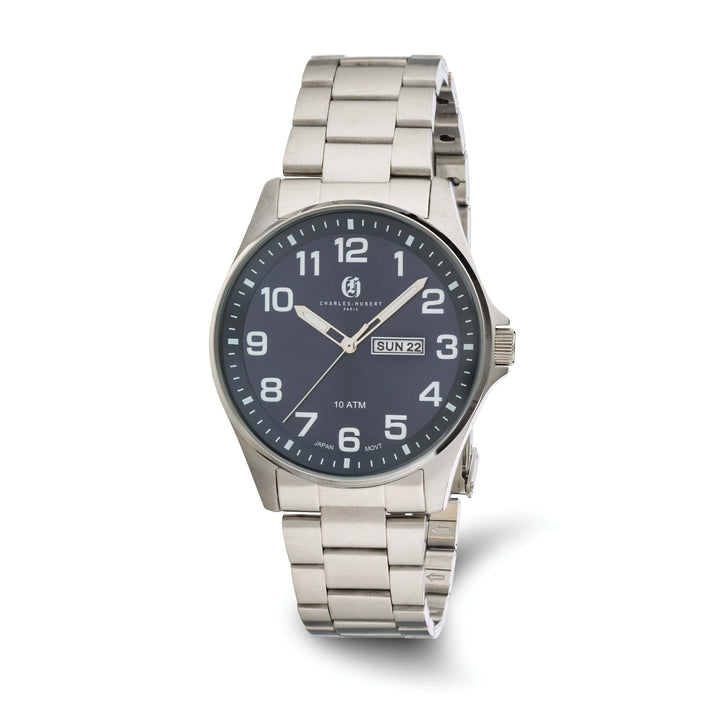 Lovely Rita's Watch Charles Hubert Classic Stainless Steel Blue Dial Polished Watch