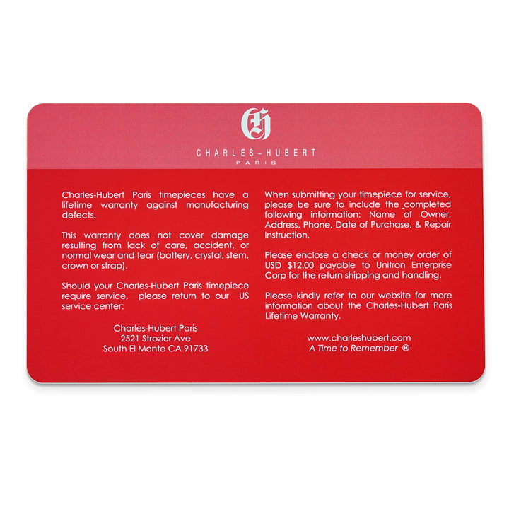 Lovely Rita's Watch Charles Hubert Classic Stainless Steel Ceramic Watch