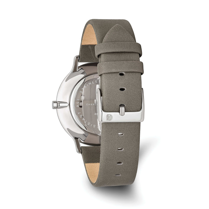 Lovely Rita's Watch Charles Hubert Classic Stainless Steel Grey Dial Quartz Polished Watch