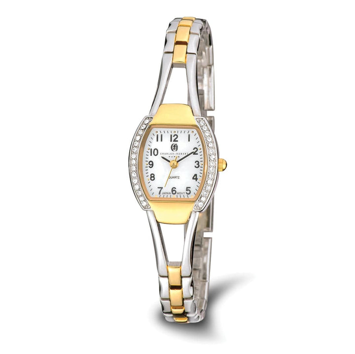 Lovely Rita's Watch Charles Hubert Classic Two-Tone Gold-finish White Dial Quartz Watch
