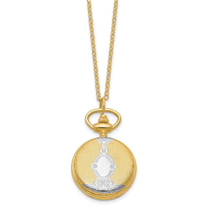 Lovely Rita's Watch Charles Hubert Classic Two-tone Shield Design Pendant Brass Band Watch