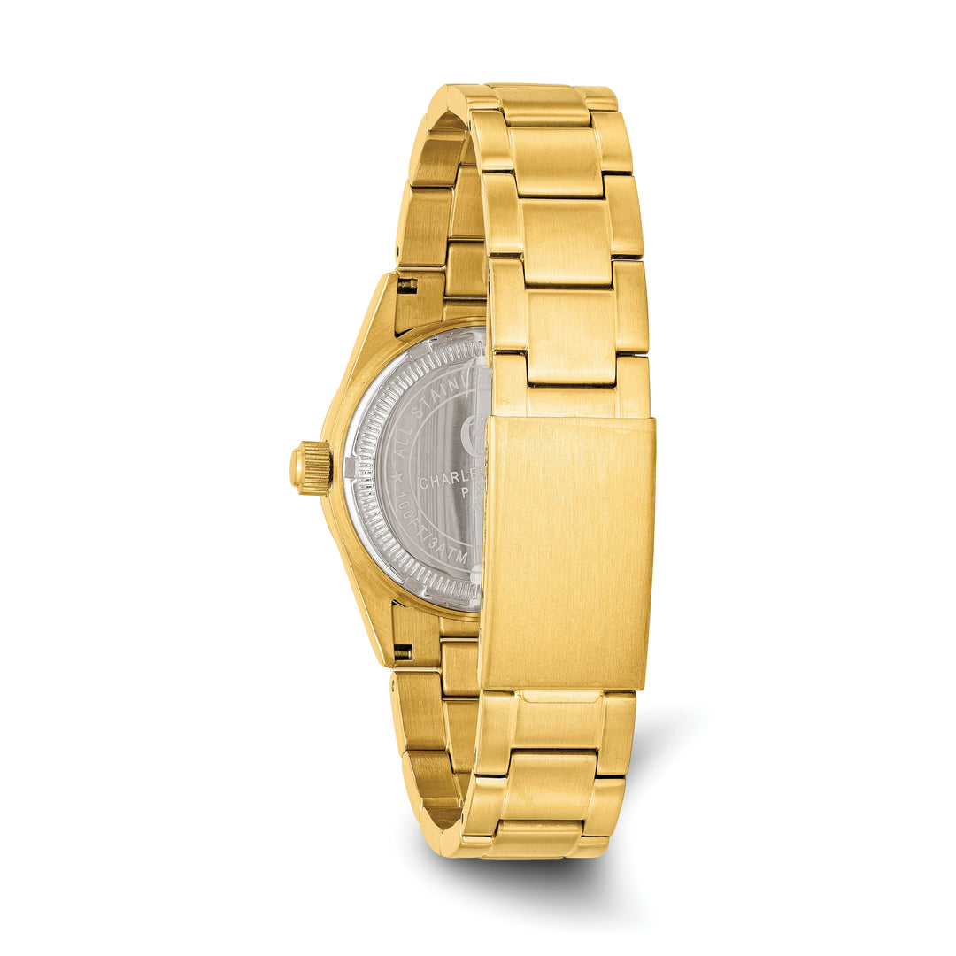 Lovely Rita's Watch Charles Hubert Classic Yellow SS Champagne Dial with Date Watch