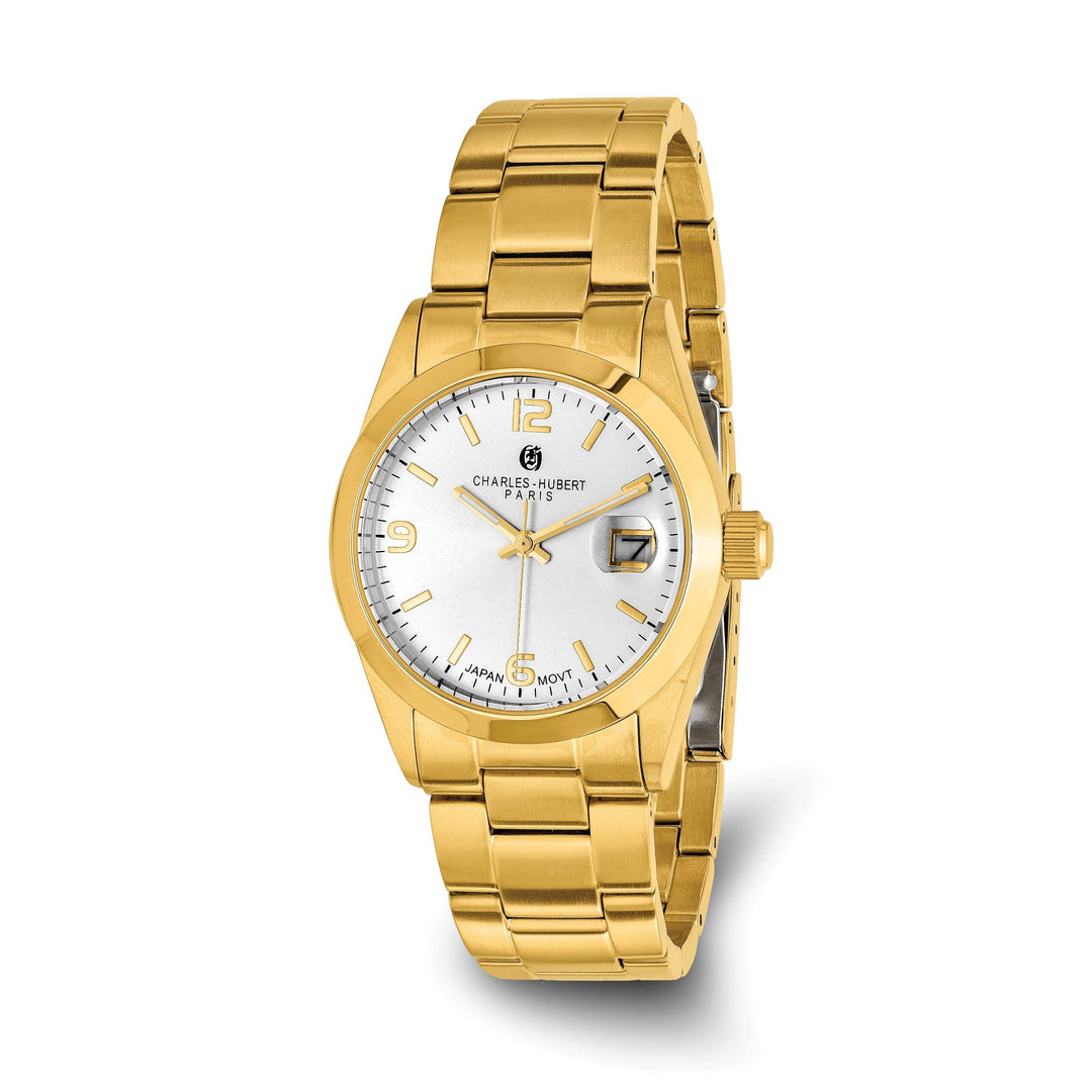 Lovely Rita's Watch Charles Hubert Classic Yellow SS Champagne Dial with Date Watch