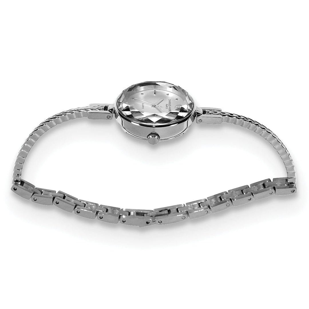 Lovely Rita's Watch Charles Hubert Contemporary SS Quartz Polished Watch Black Dial Watch