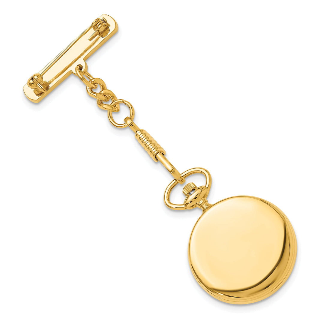 Lovely Rita's Watch Charles Hubert Gold-finish White Dial Pin Nurse Brass Band Watch