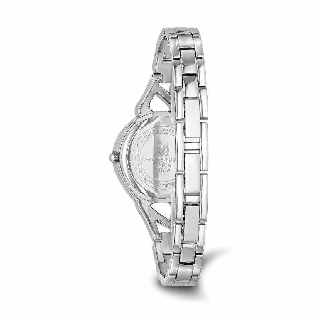 Lovely Rita's Watch Charles Hubert Ladies Chrome-finish Black Dial Brass Band Watch