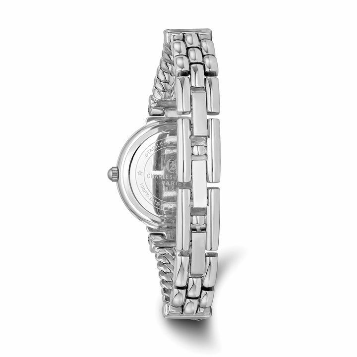 Lovely Rita's Watch Charles Hubert Ladies Chrome Silver Dial Chain Bracelet Watch