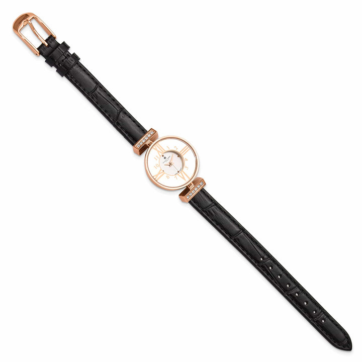 Lovely Rita's Watch Charles Hubert Ladies Dainty Rose SS White Dial Polished Watch