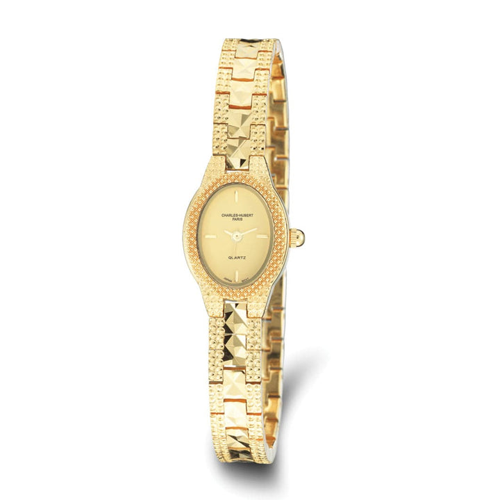 Lovely Rita's Watch Charles Hubert Ladies Elegant Gold-finish Brass Gold Dial Watch