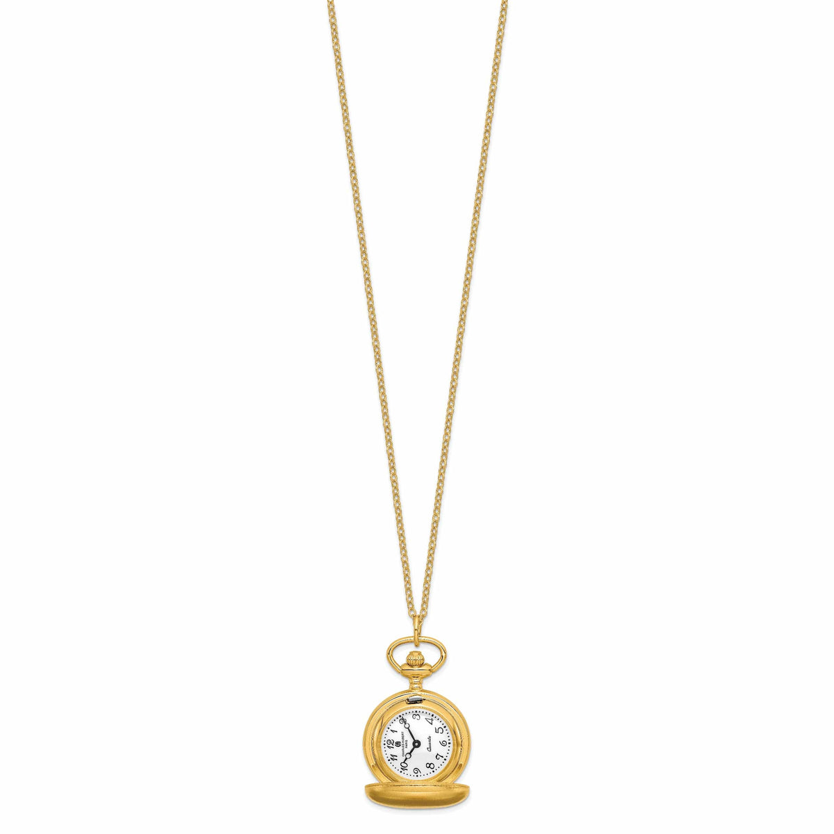 Elegant Gold Pendant Necklace with Watch Fancy Chain with Watch Swivel in 14K Gold Fill – Maura Green main image 4