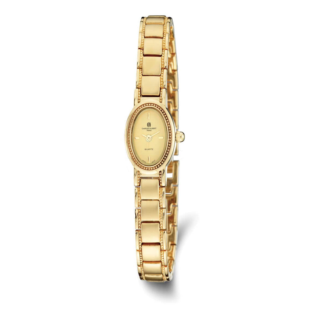 Lovely Rita's Watch Charles Hubert Ladies Elegant Satin Gold-finish Brass Polished Watch