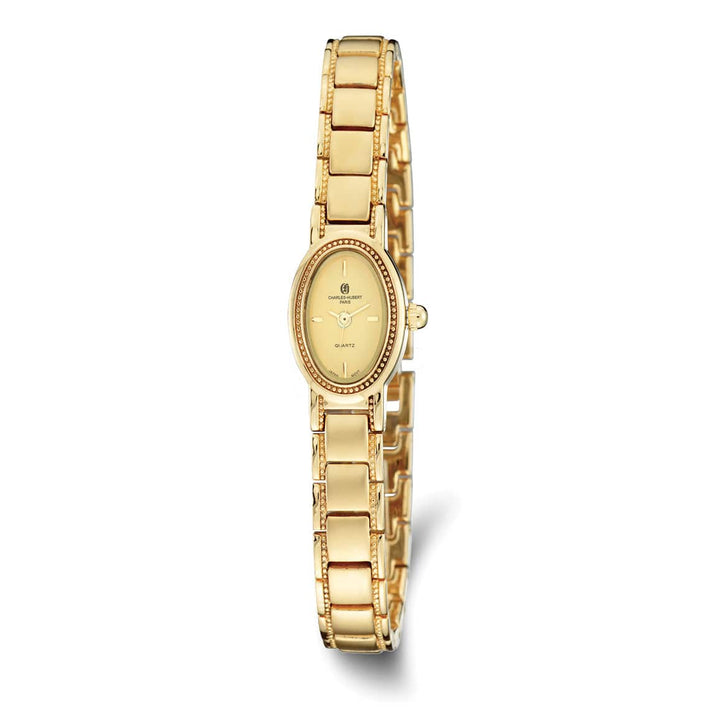 Lovely Rita's Watch Charles Hubert Ladies Elegant Satin Gold-finish Brass Polished Watch
