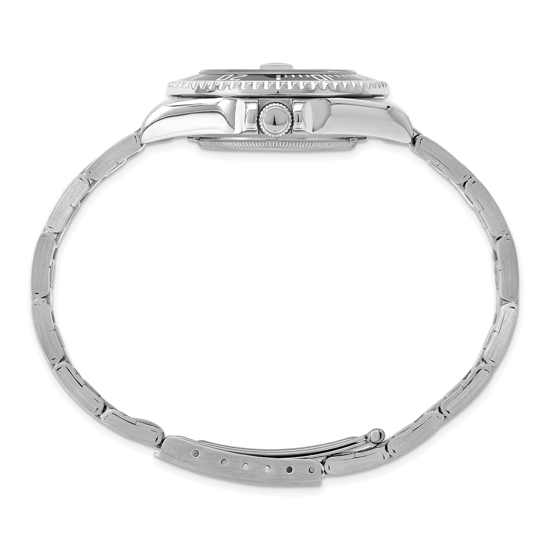 Lovely Rita's Watch Charles Hubert Ladies Elegant Solid SS Black Dial Polished Watch