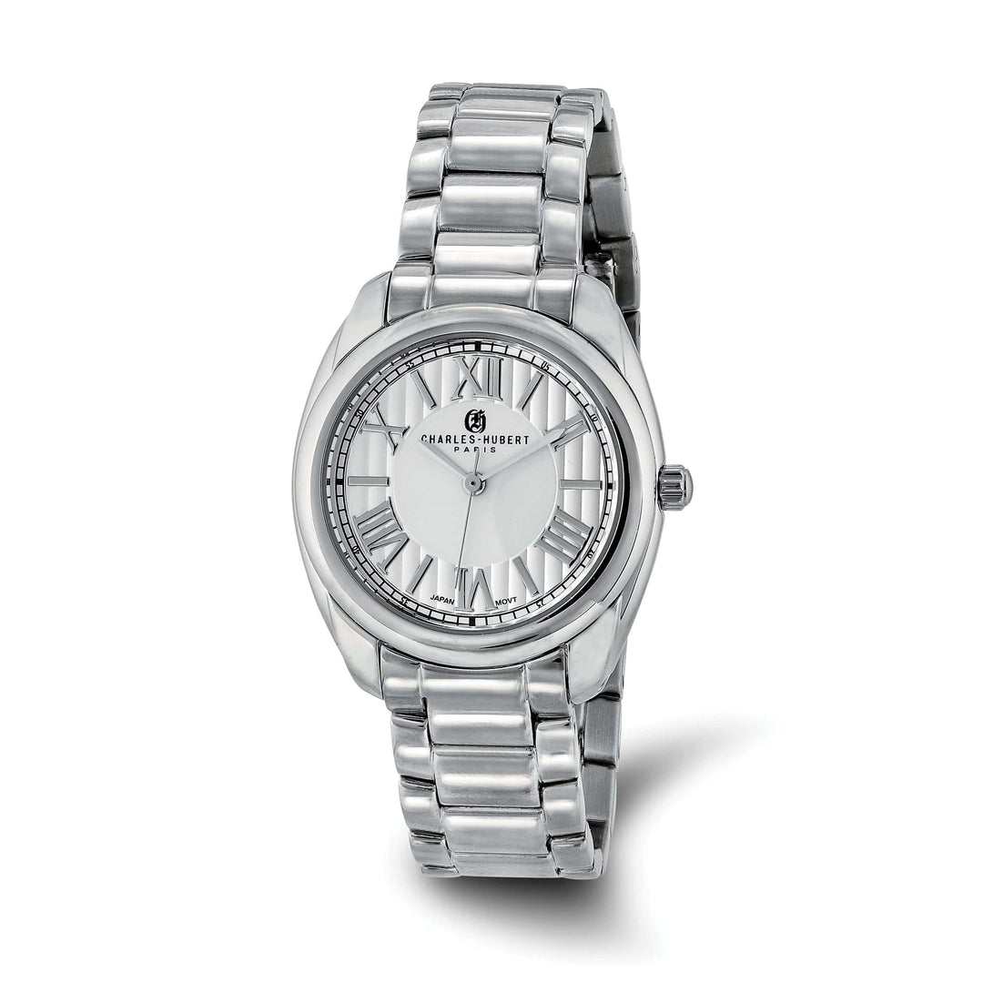 Lovely Rita's Watch Charles Hubert Ladies Elegant SS Off-White Dial Polished Watch