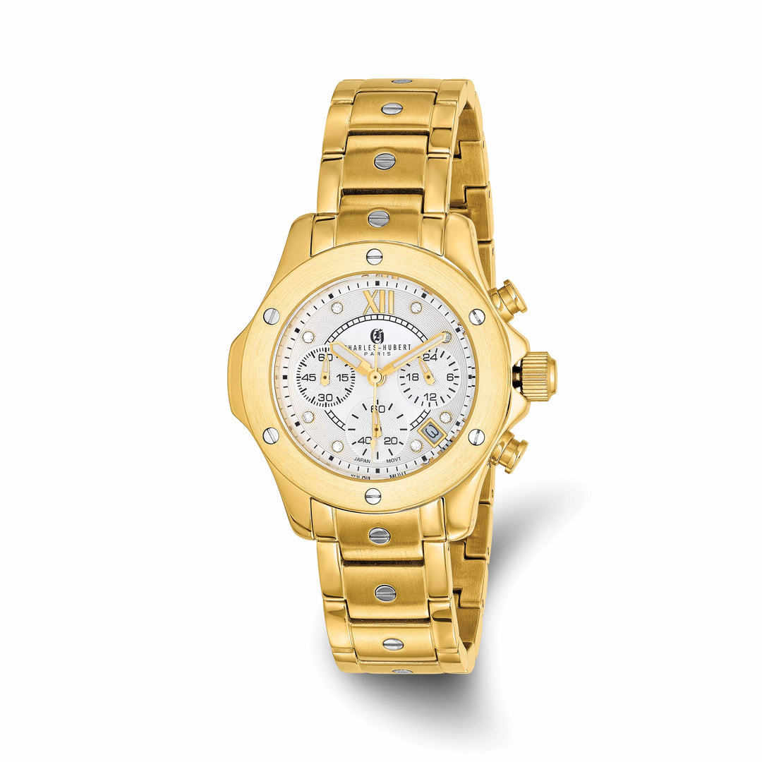 Lovely Rita's Watch Charles Hubert Ladies Elegant SS Stainless Silver Dial Watch