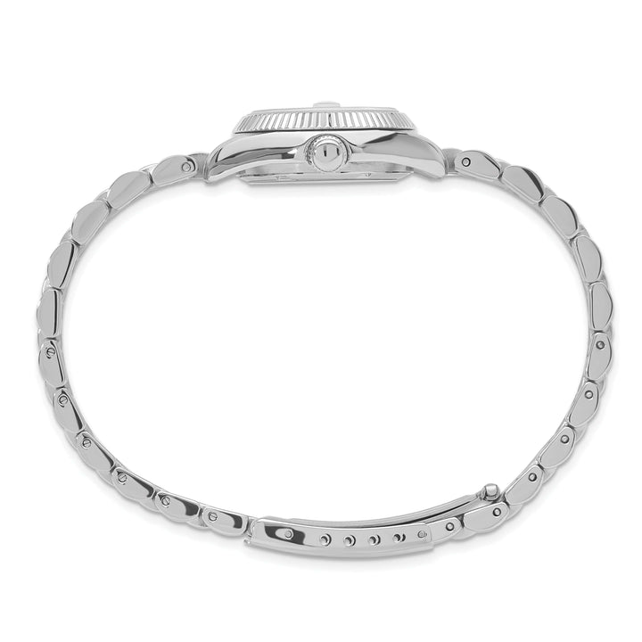 Lovely Rita's Watch Charles Hubert Ladies Elegant SS White Dial Polished Green Dial Watch