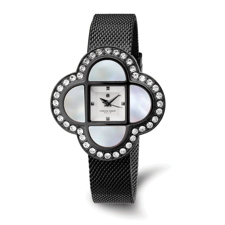 Lovely Rita's Watch Charles Hubert Ladies Elegant Stainless Steel Black Stainless Watch