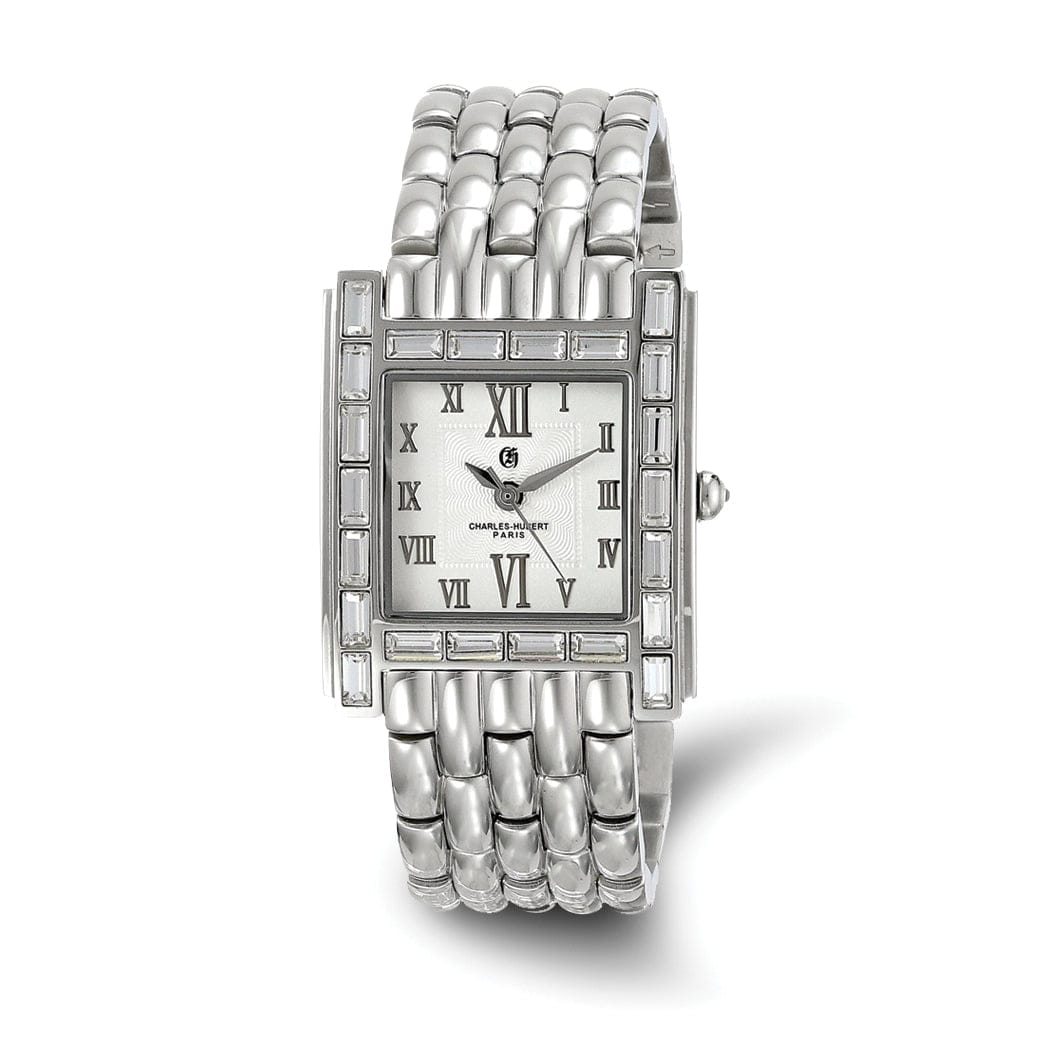 Lovely Rita's Watch Charles Hubert Ladies Elegant Stainless Steel Crystal Bezel 27 x Watch