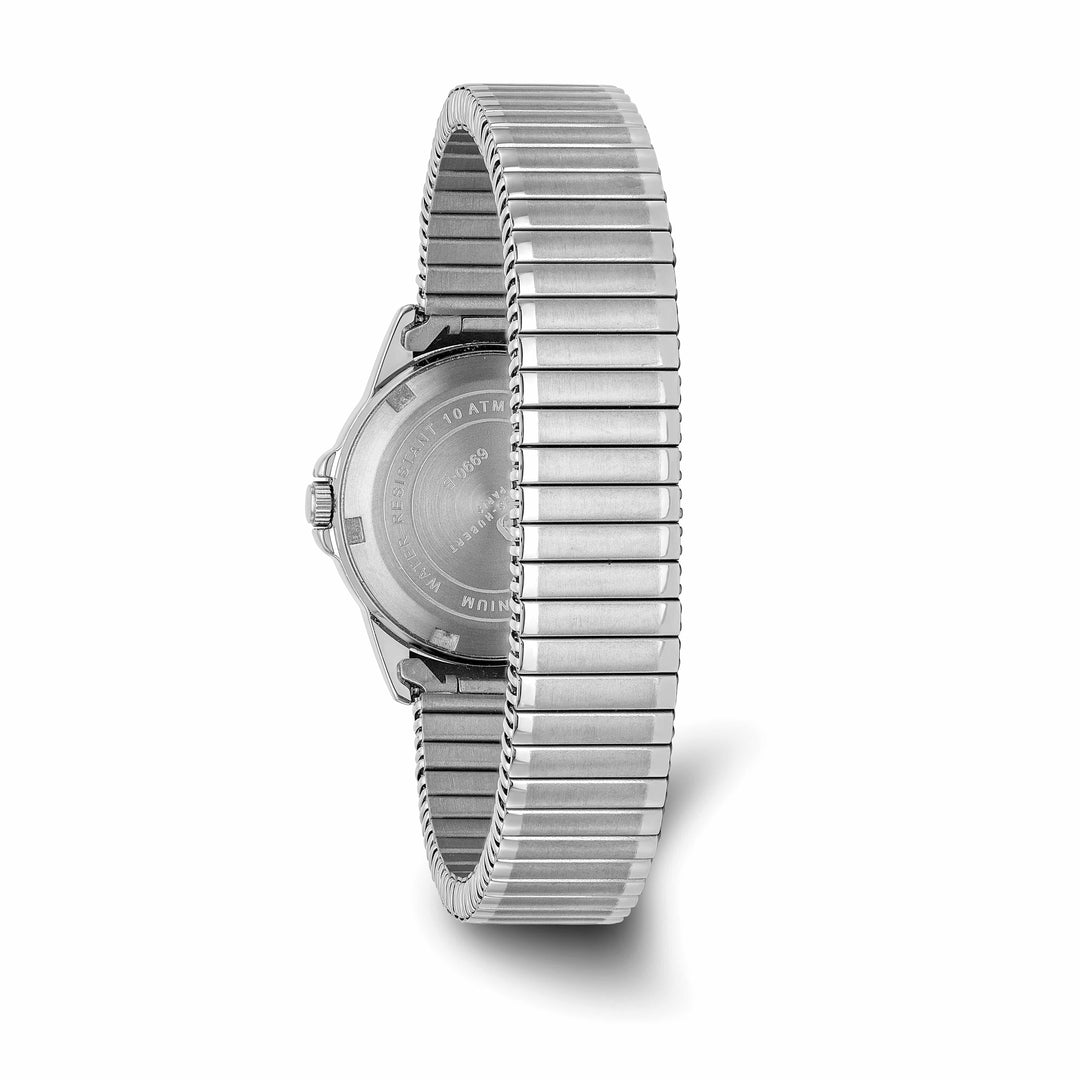 Lovely Rita's Watch Charles Hubert Ladies Elegant Titanium Black Dial Expansion Band Watch