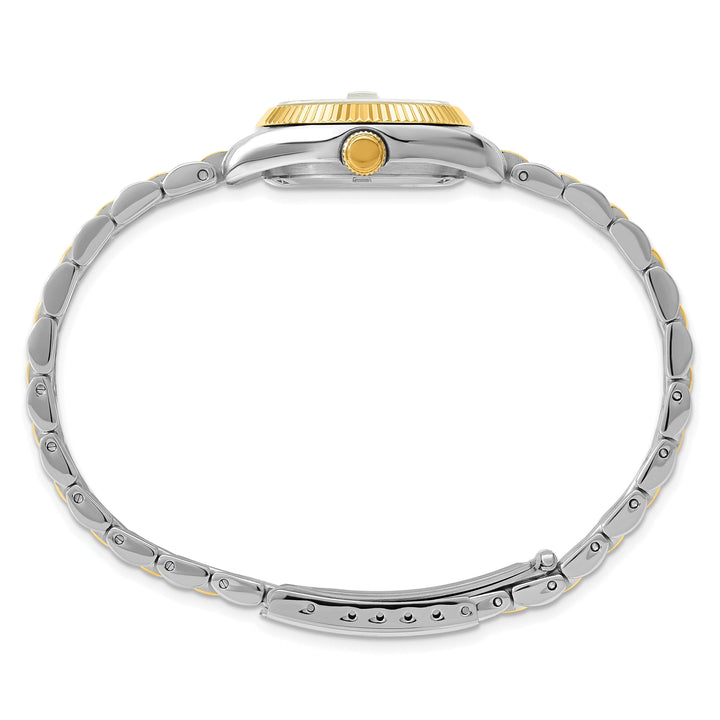 Lovely Rita's Watch Charles Hubert Ladies Elegant Two-tone SS Black Dial Polished Watch