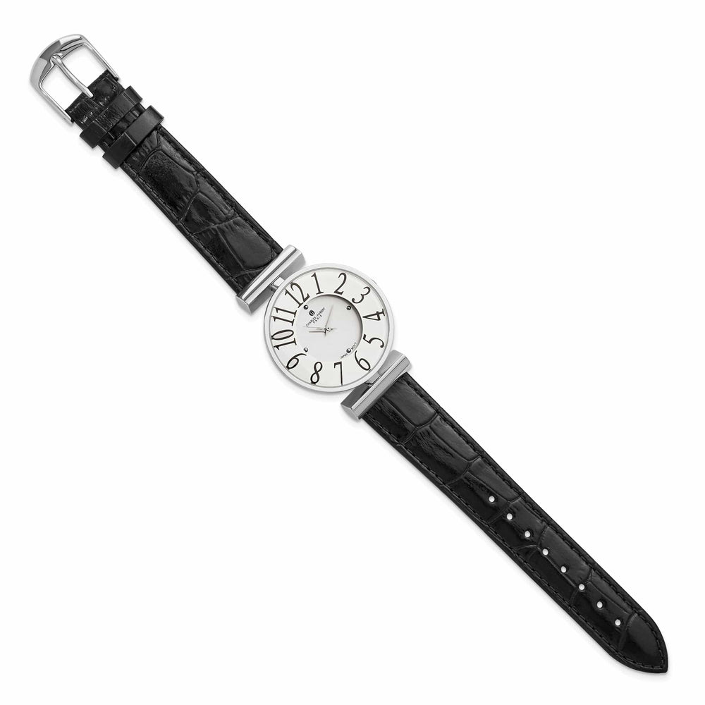 Lovely Rita's Watch Charles Hubert Ladies Refined SS White Dial Polished Watch