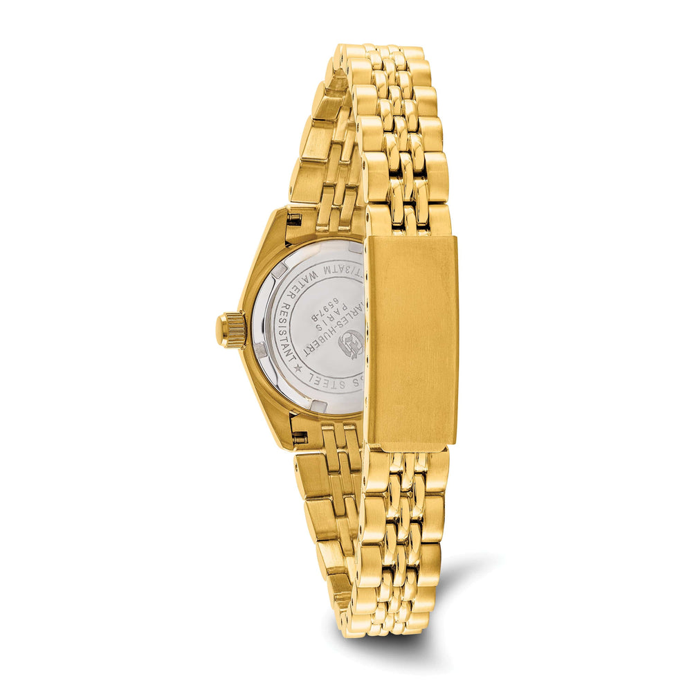 Lovely Rita's Watch Charles Hubert Ladies Sophisticated SS Black Dial Watch