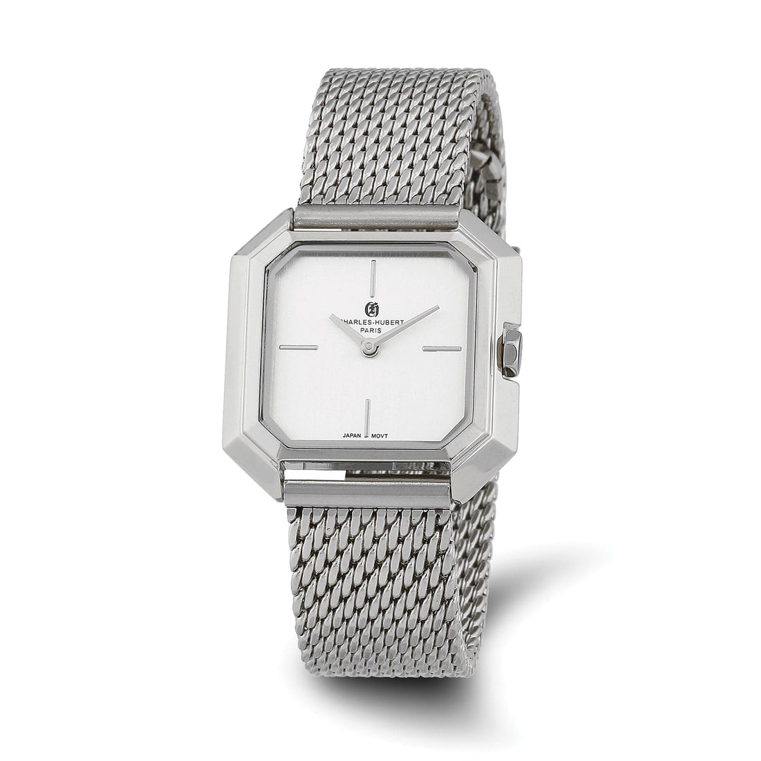 Lovely Rita's Watch Charles Hubert Ladies SS Stainless Mesh Silver-tone Dial Quar Watch