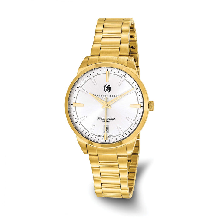 Lovely Rita's Watch Charles Hubert Mens Bold SS Silver-tone Dial Polished Watch