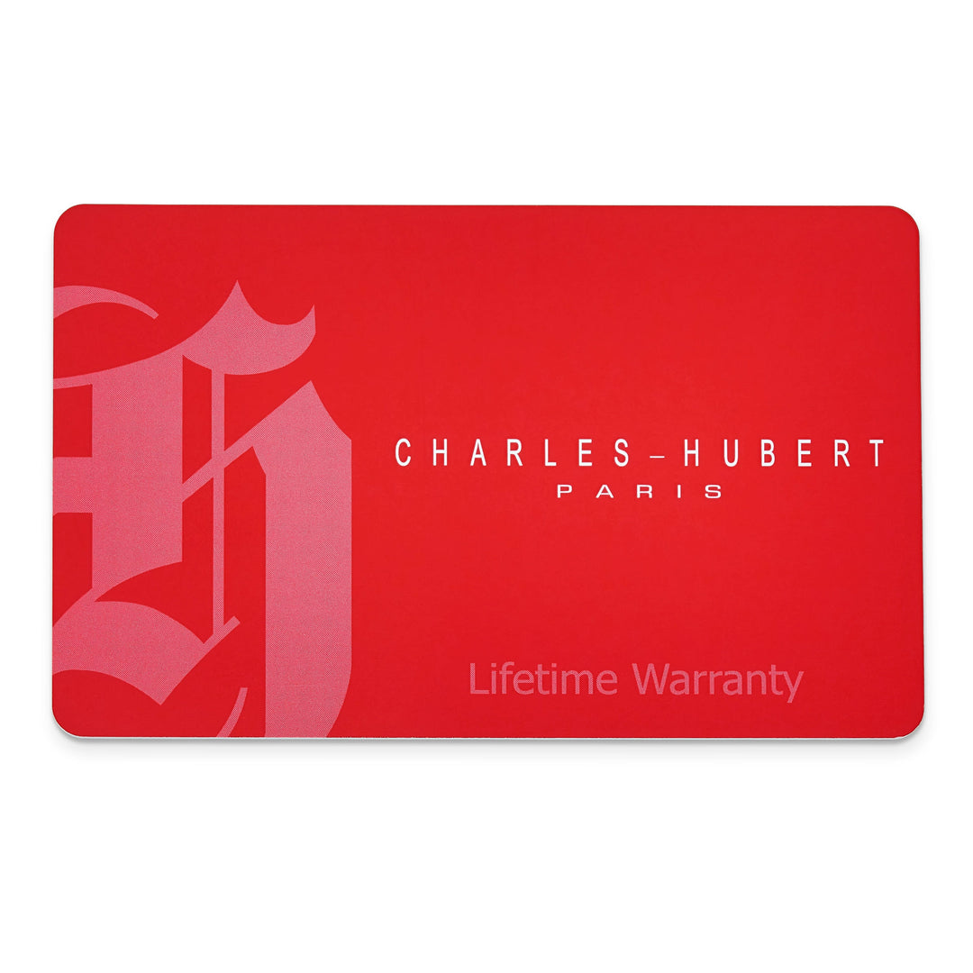 Lovely Rita's Watch Charles Hubert Mens Classic SS Leather Band Watch Style 2 Watch