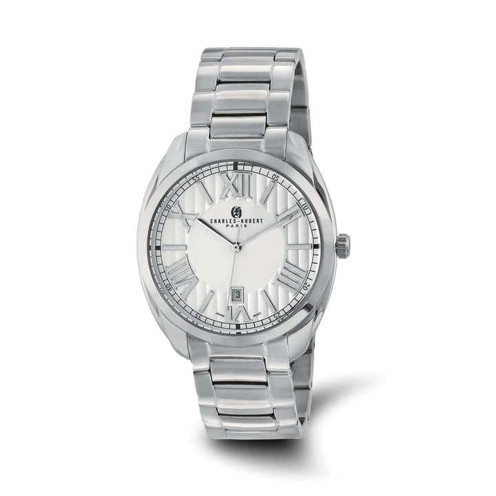 Lovely Rita's Watch Charles Hubert Mens Classic SS Off-White Dial Polished Watch