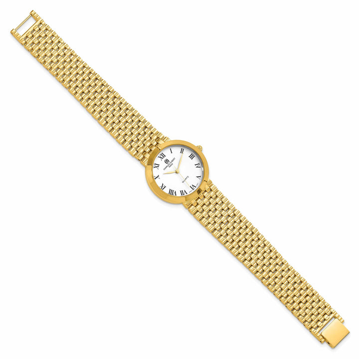 Lovely Rita's Watch Charles Hubert Mens Classic SS Satin Gold-finish Brass Watch