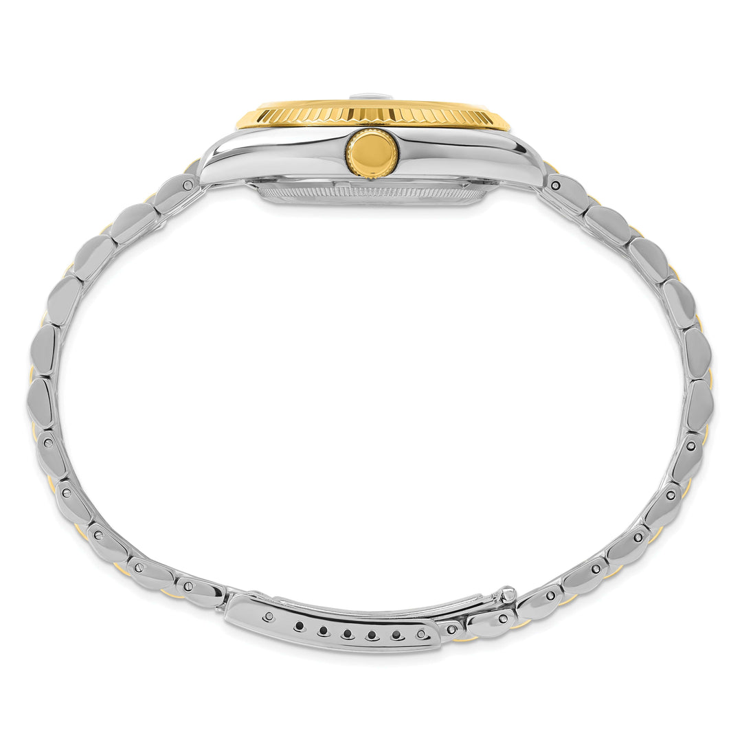 Lovely Rita's Watch Charles Hubert Mens Classic Two-tone SS Black Dial Polished Watch