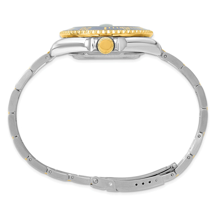 Lovely Rita's Watch Charles Hubert Mens Classic Two-tone SS Blue Dial Polished Watch