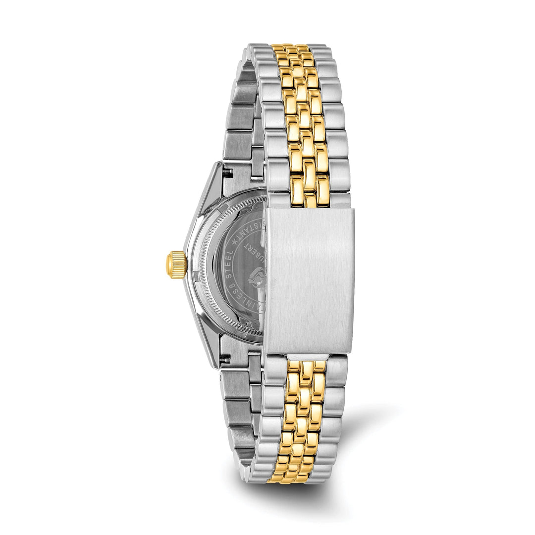 Lovely Rita's Watch Charles Hubert Mens Classic Two-tone SS White Dial Polished Watch