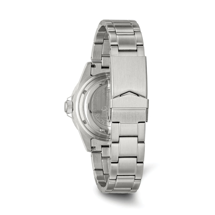 Lovely Rita's Watch Charles Hubert Mens Modern Stainless Steel Blue Dial Polished Watch