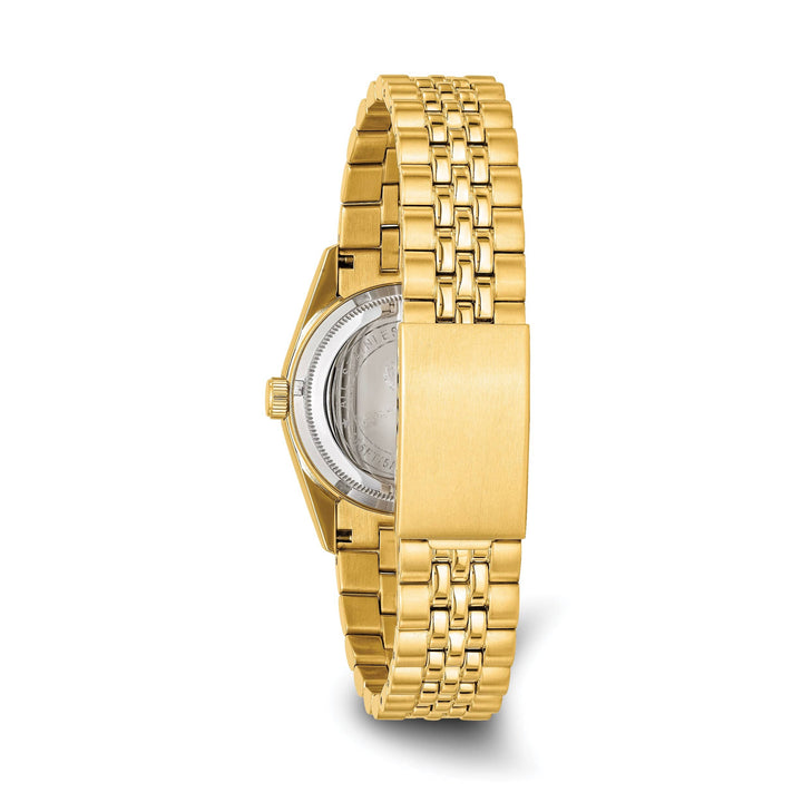 Lovely Rita's Watch Charles Hubert Mens Sleek Stainless Steel White Dial Polished Watch