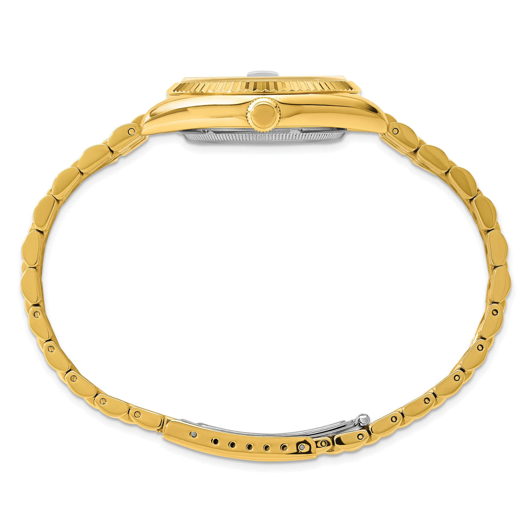 Lovely Rita's Watch Charles Hubert Mens Sophisticated SS Black Dial Polished Watch