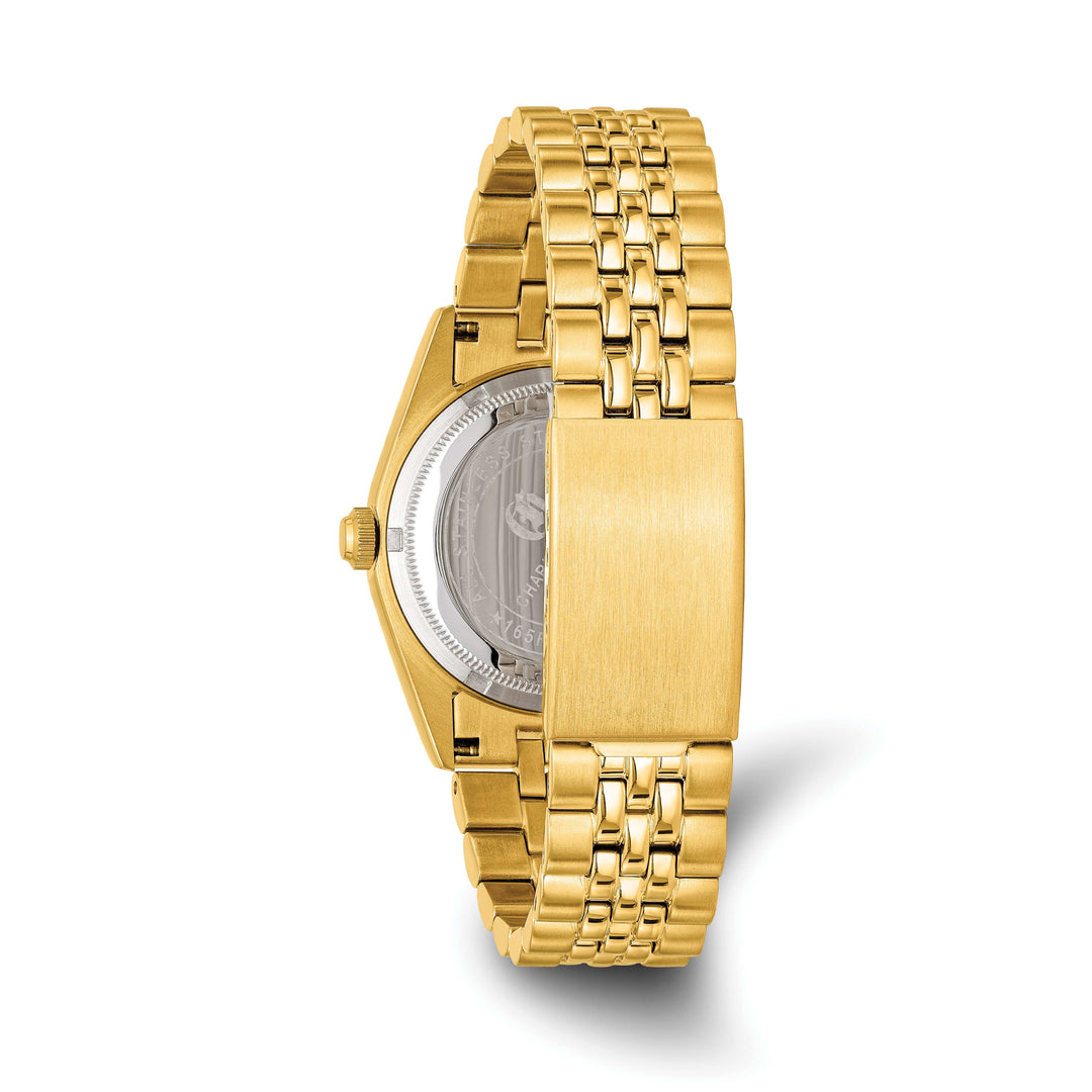 Lovely Rita's Watch Charles Hubert Mens Sophisticated SS Black Dial Watch Black Dial Watch