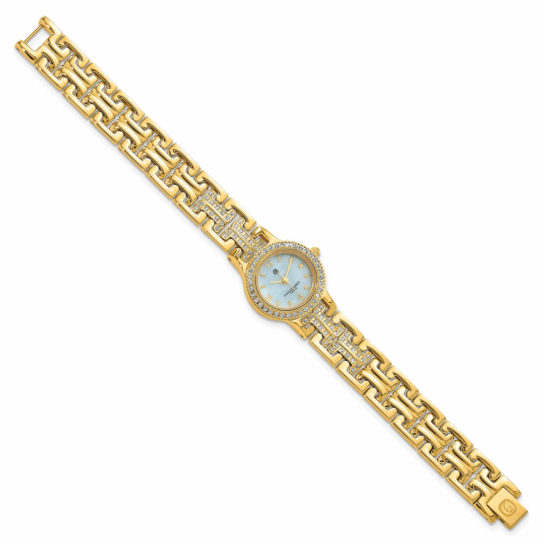 Lovely Rita's Watch Charles Hubert SS Gold-finish MOP Dial with 4 Color Bezels Watch