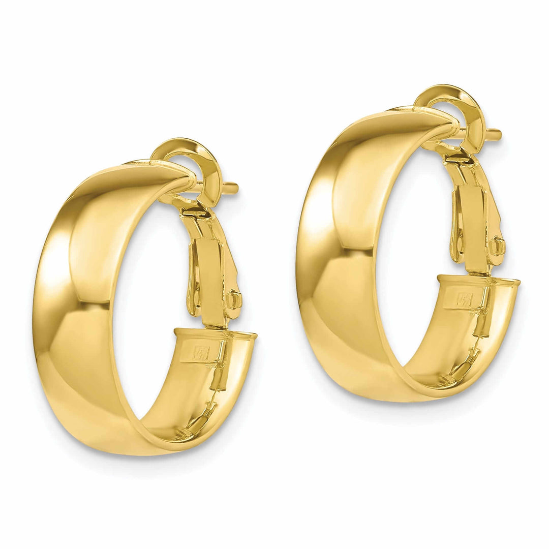 10kt Yellow Gold Polished Hoop Earrings