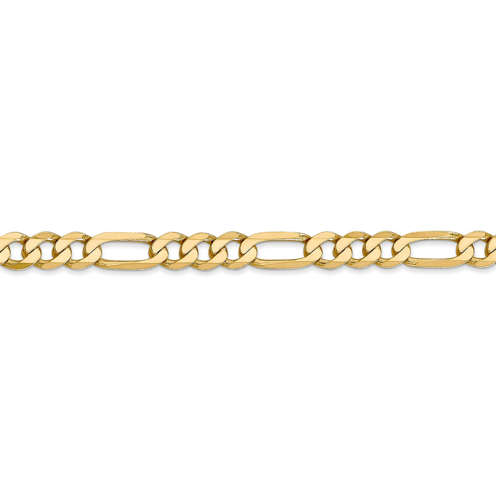 Leslie 14k Yellow Gold 5.25mm Flat Figaro Chain