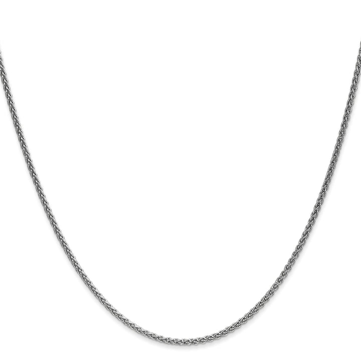 14k White Gold 1.65mm Spiga Wheat Chain