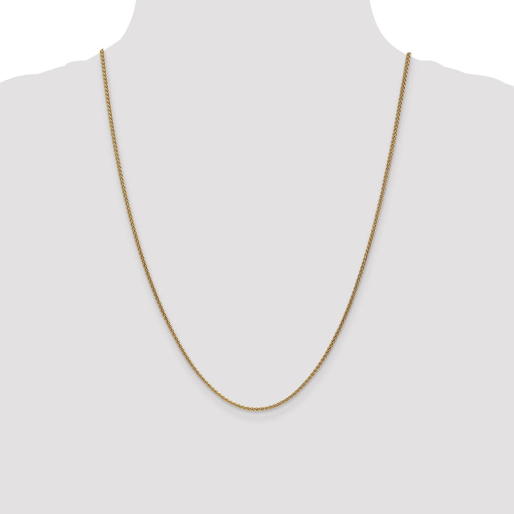 14k Yellow Gold 1.65mm Spiga Wheat Chain
