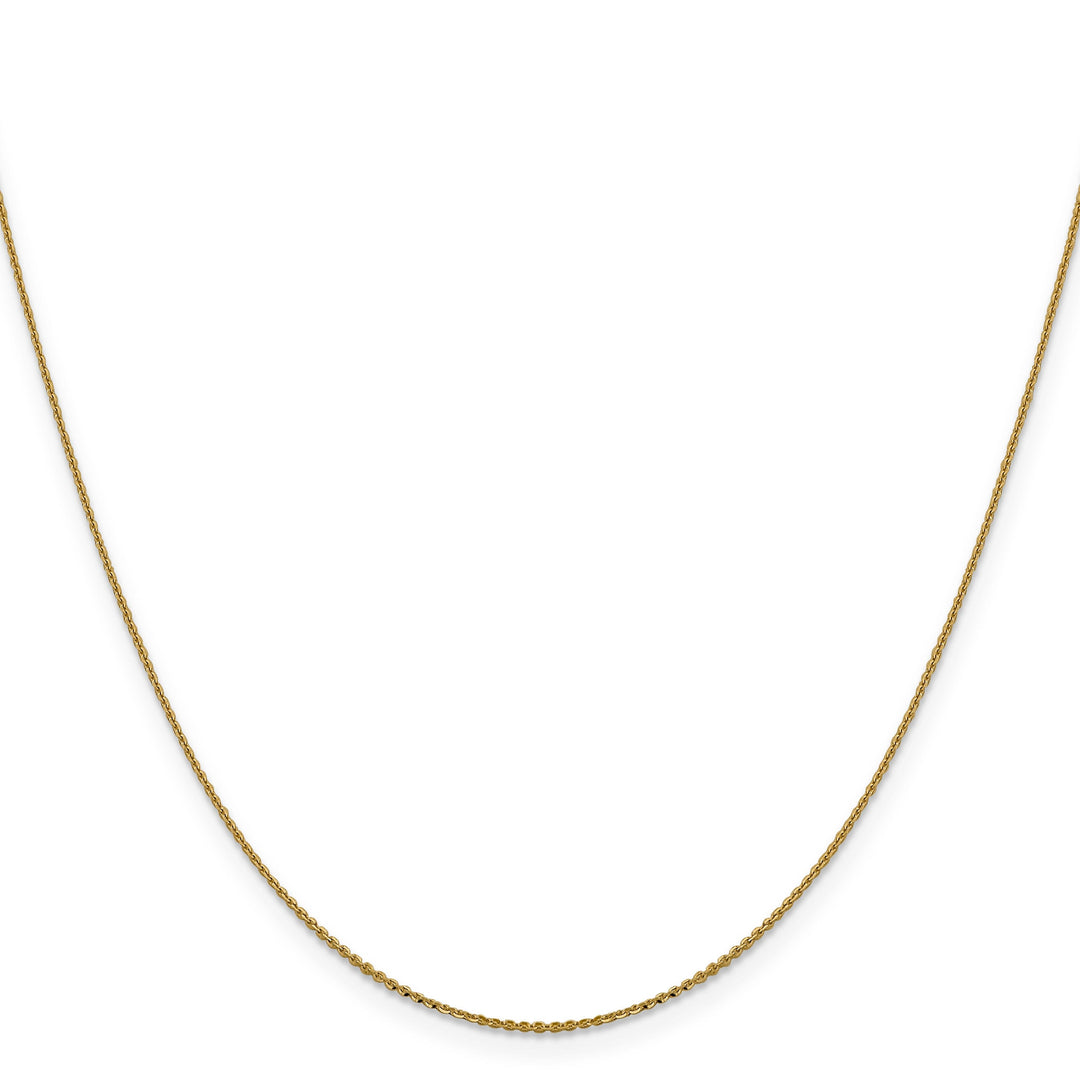 14k Yellow Gold .90 mm Diamond Cut Cable Chain