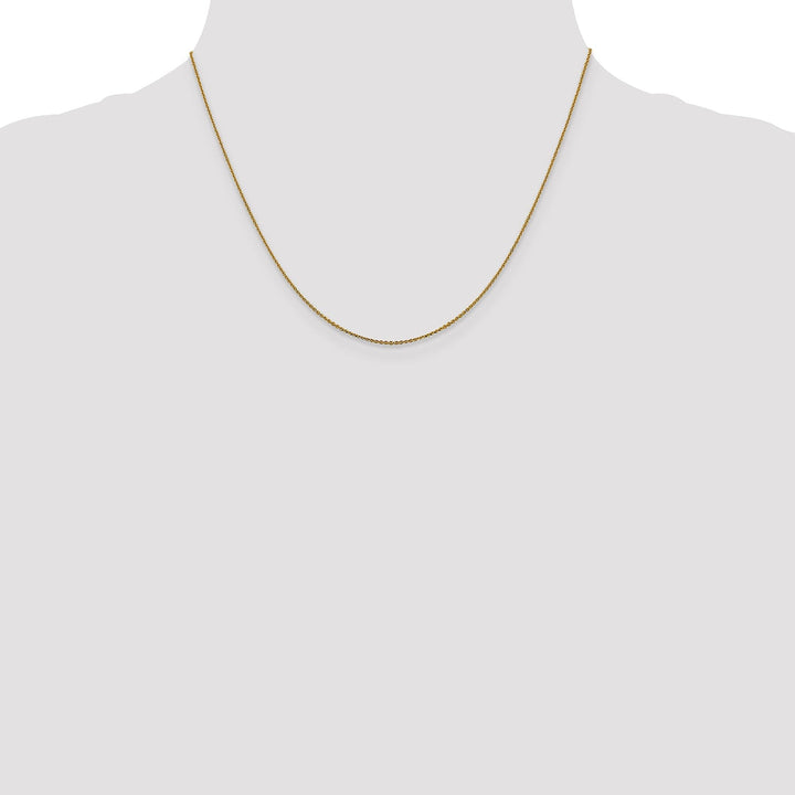 14k Yellow Gold .90 mm Diamond Cut Cable Chain