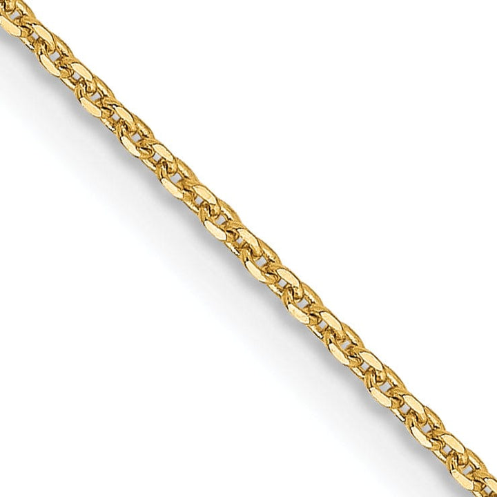 14k Yellow Gold .90 mm Diamond Cut Cable Chain