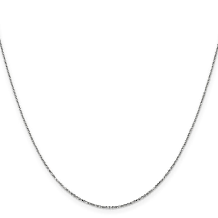 14K White Gold .90 mm Diamond Cut Cable Chain