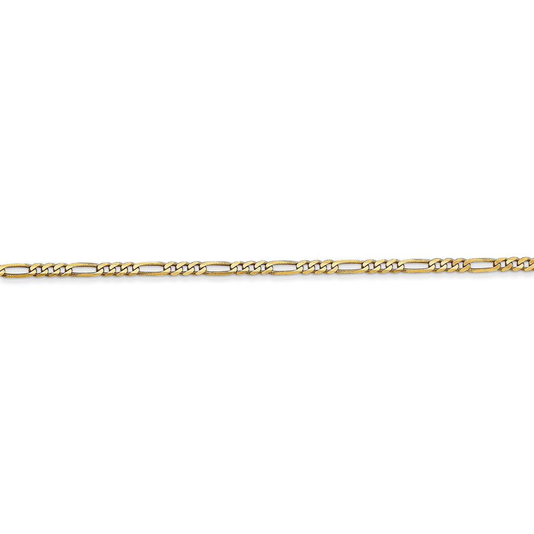 Leslie 14k Yellow Gold 1.80mm Flat Figaro Chain