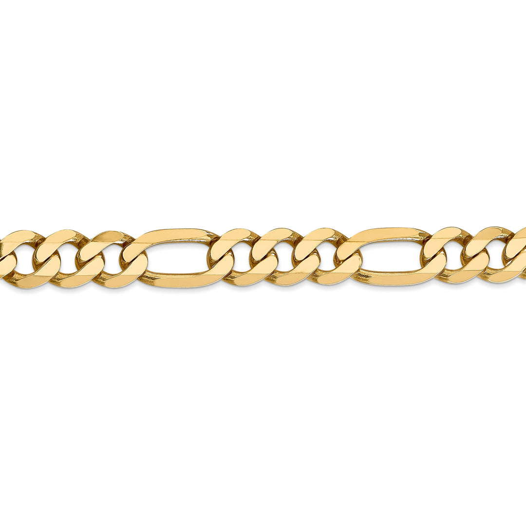 Leslie 14k Yellow Gold 8.75mm Flat Figaro Chain